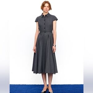 MARIUS NIKKE Heritage Wool Hepburn Shirt Dress Premium Japanese Wool